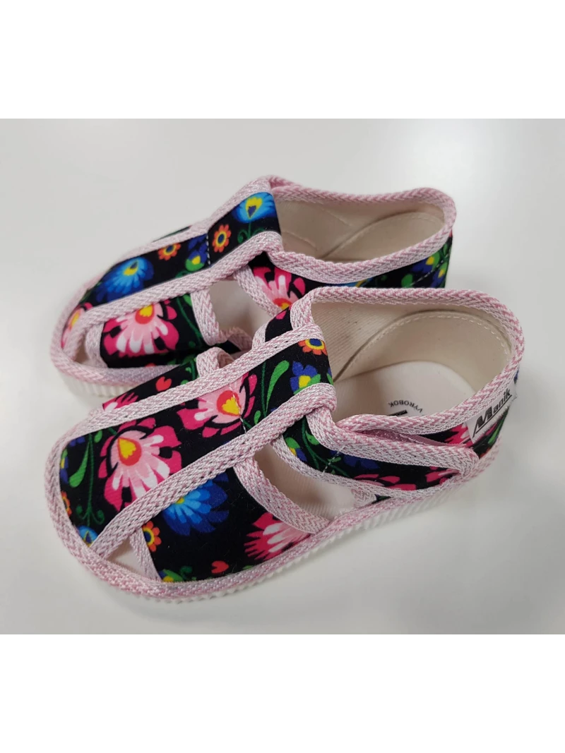 Detské papuče MANIK ľudový vzor