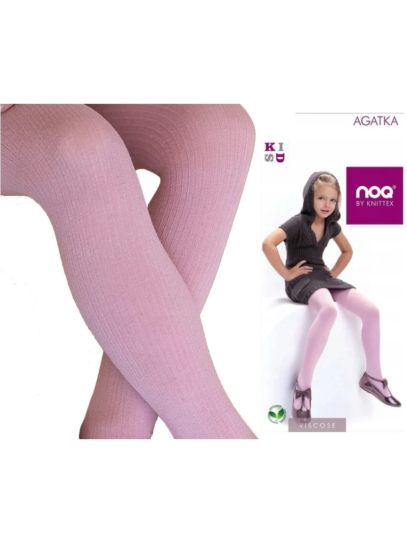 Detské pančuchy Agatka Cotton Candy-staroružová