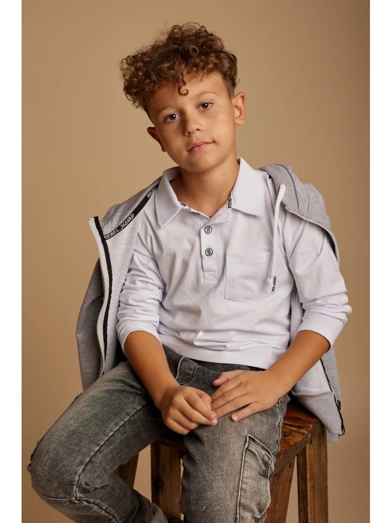 Chlapčenské tričko s golierom