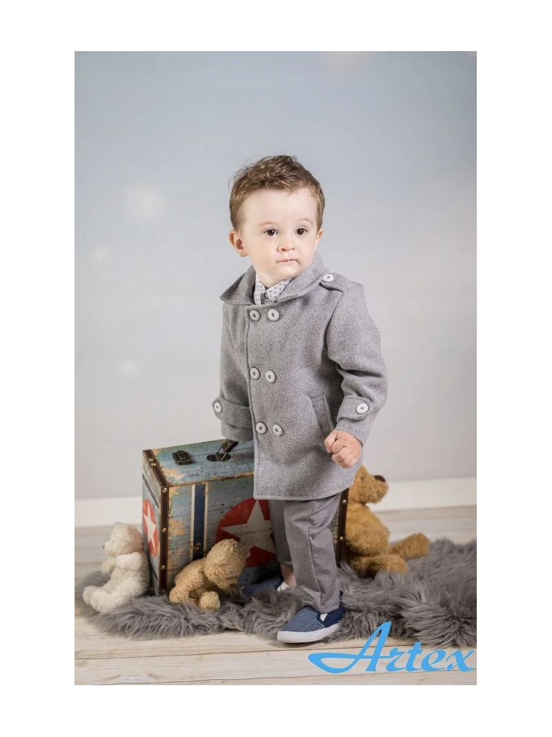 Chlapčenský kabát na gombíky
