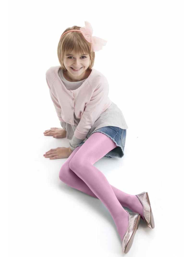 Detské silonky Diverse Junior - Cotton Candy- staroružová