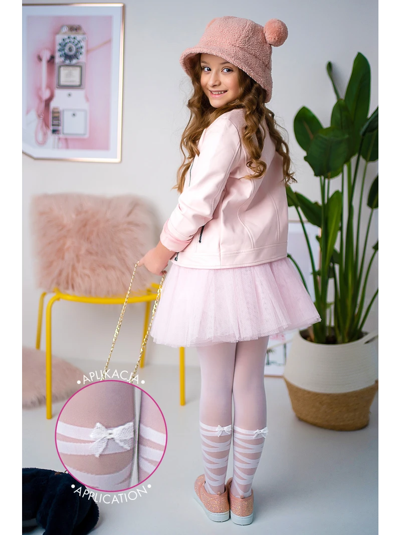 Dievčenské silonky LAYLA -RÚŽOVÉ