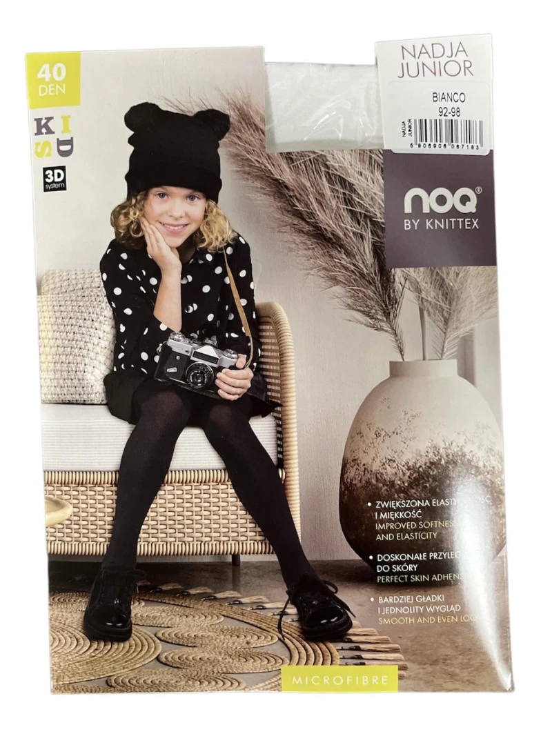 Dievčenské silonky NADJA - BIANCO biele