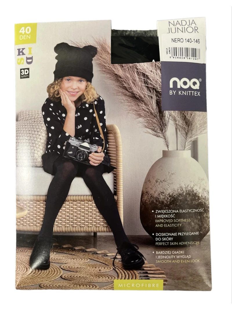 Dievčenské silonky NADJA - NERO čierne