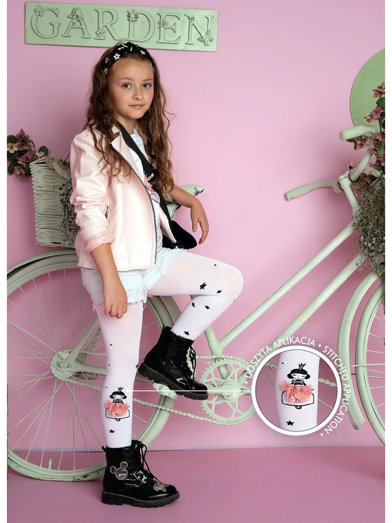 Detské silonky QUINN - COTTON CANDY rúžová