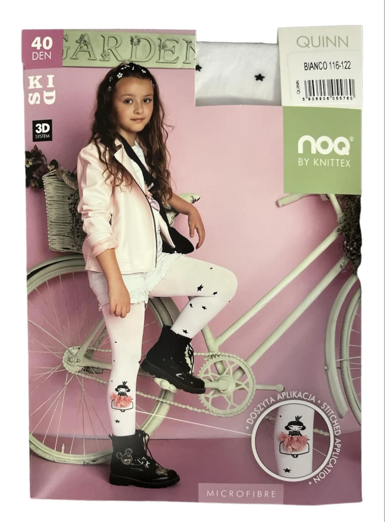 Detské silonky QUINN - BIANCO biela