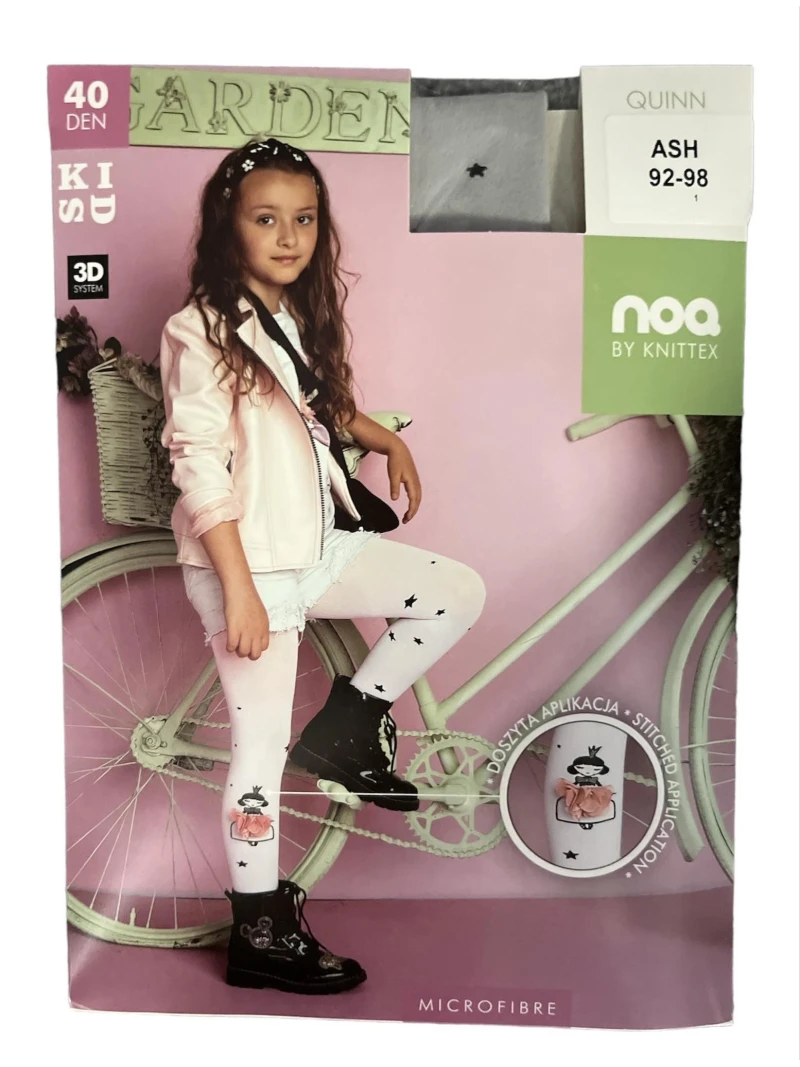 Detské silonky QUINN - ASH sivá