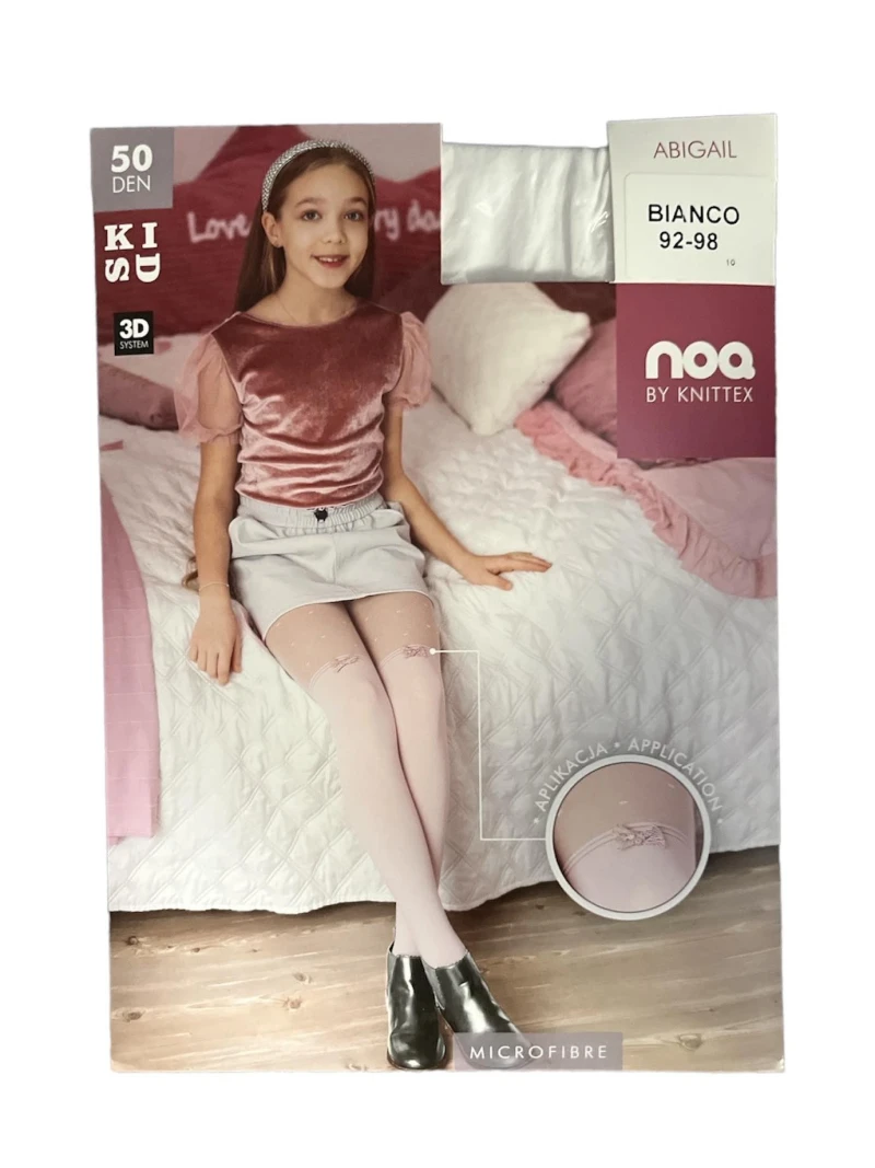 Detské silonky ABIGAIL - BIANCO biela