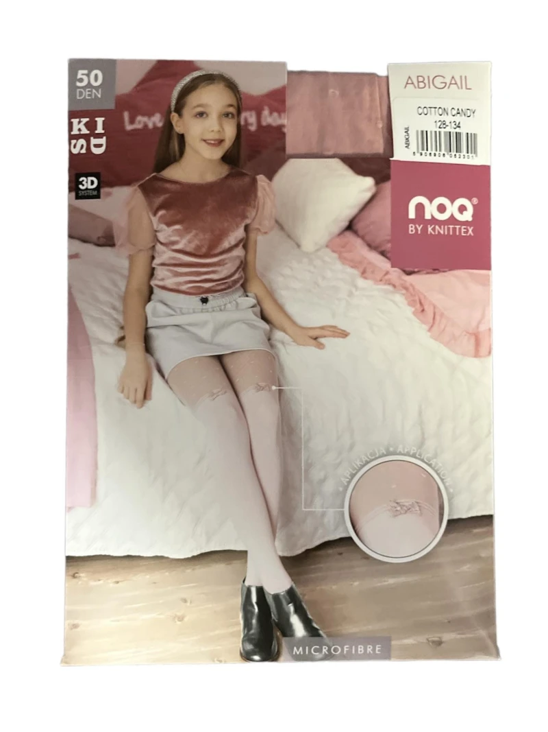 Detské silonky ABIGAIL - COTTON CANDY rúžová