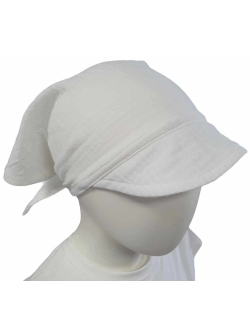 Mušelínová detská šatka so šiltom viac farieb