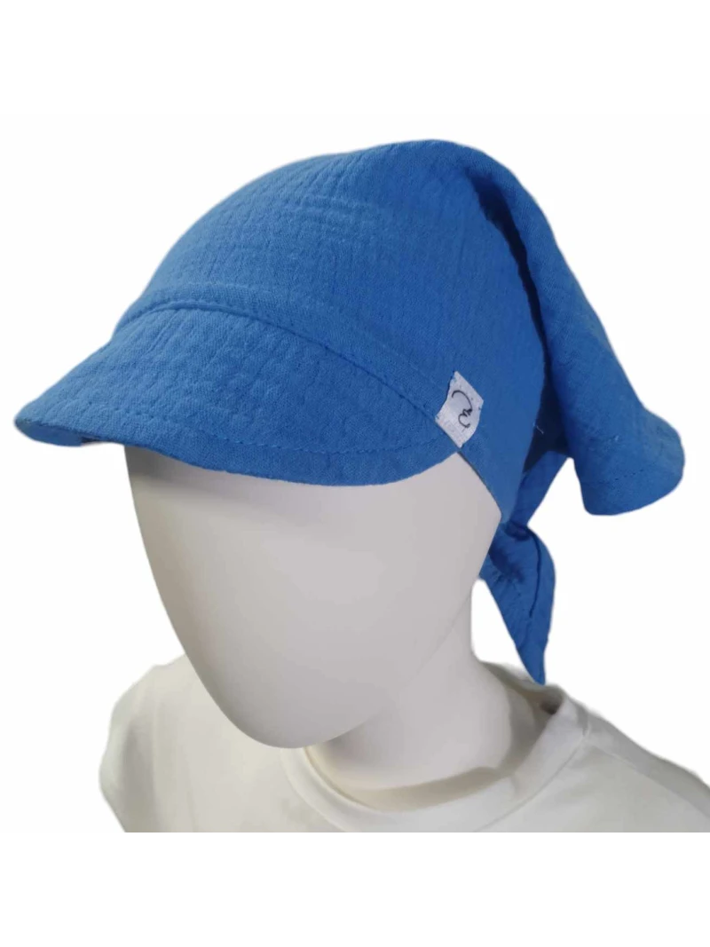 Mušelínová detská šatka so šiltom viac farieb