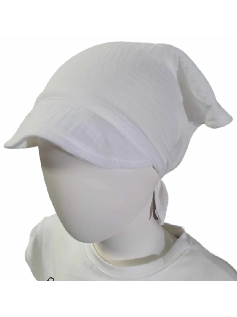 Mušelínová detská šatka so šiltom viac farieb