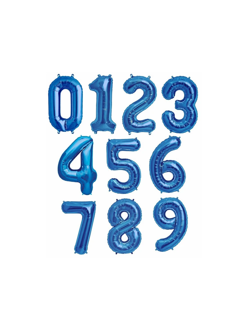 Fóliový modrý MAXI balón - číslo (100cm)