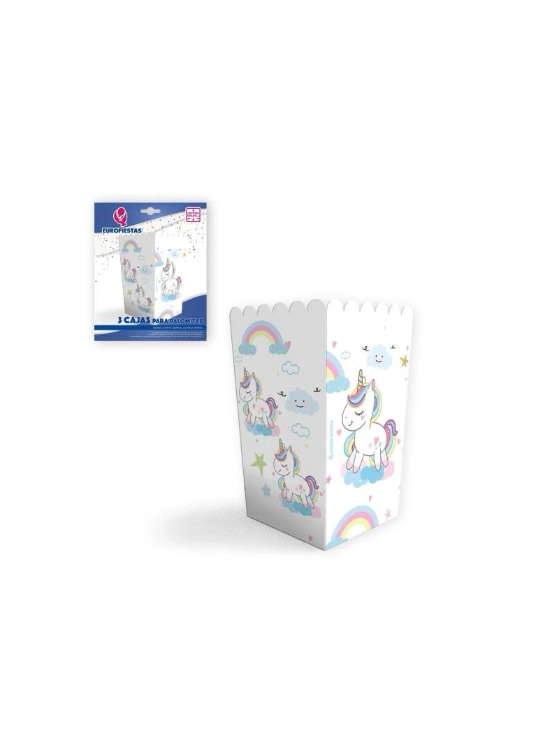 Popcorn box - UNICORN (3ks v balení)