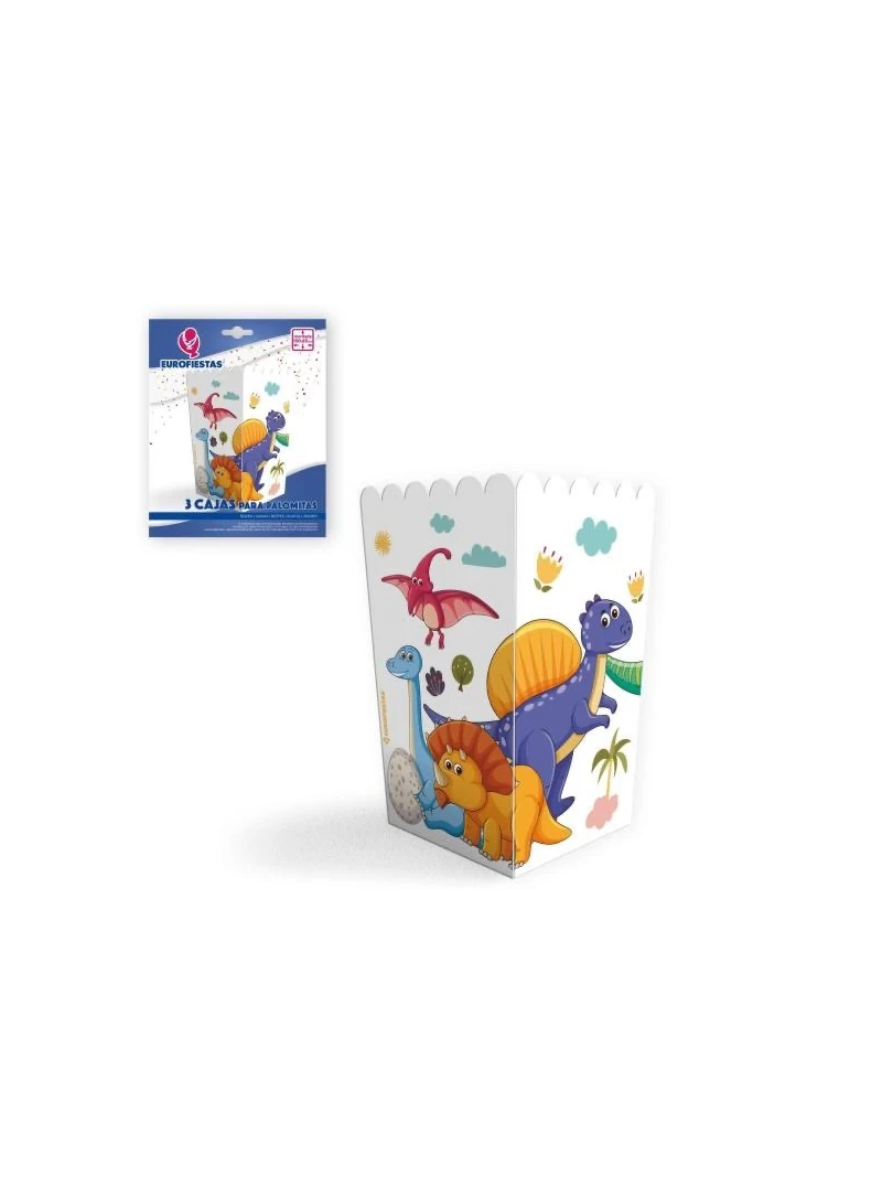 Popcorn box - DINO (3ks v balení)