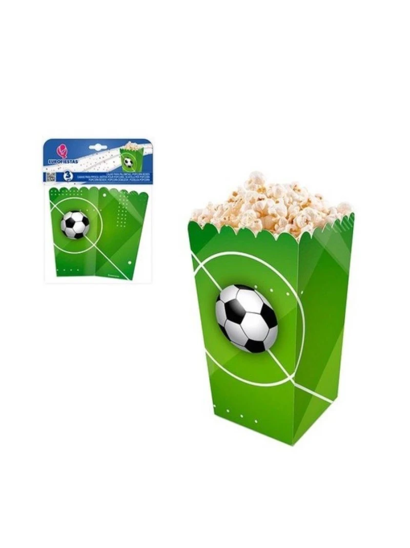 Popcorn box - FUTBAL (3ks v balení)