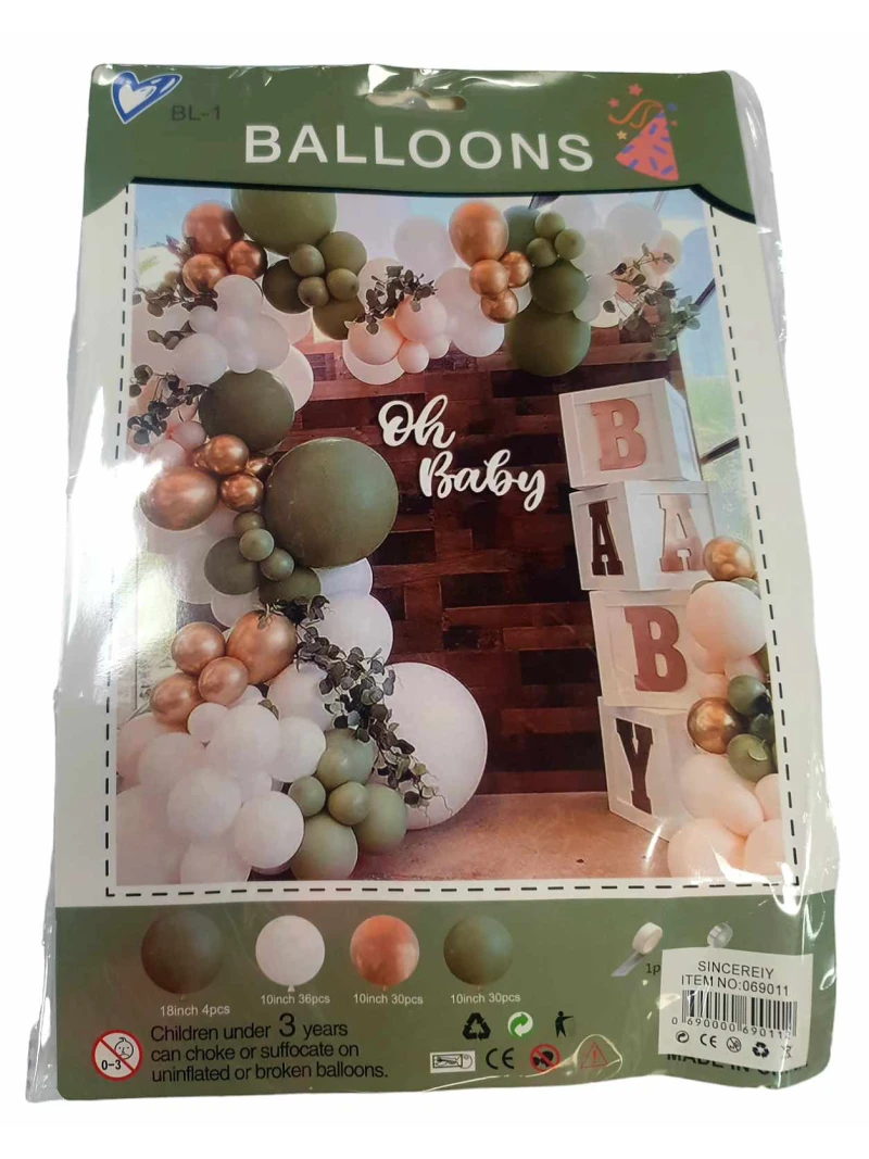 Súprava balónovej girlandy 100 kusov na oslavy