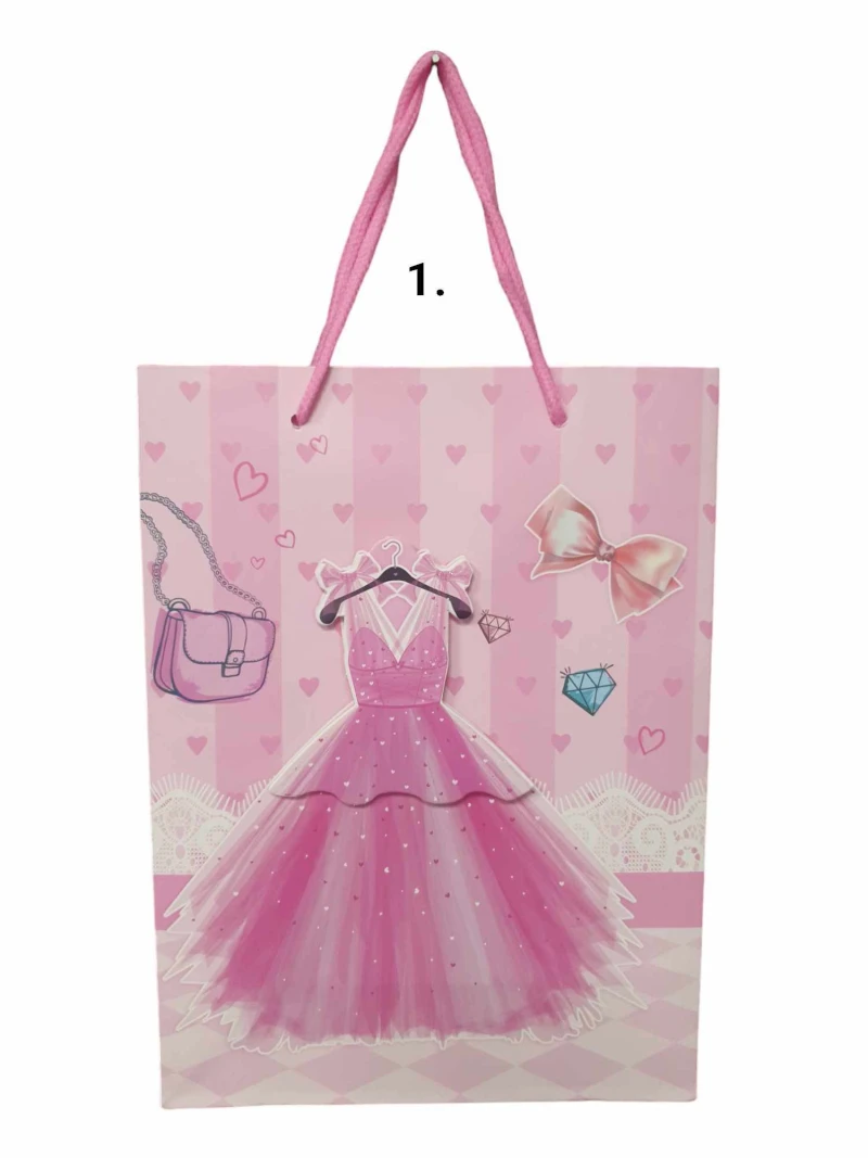 Detská ozdobná taška na darčeky malá viac druhov