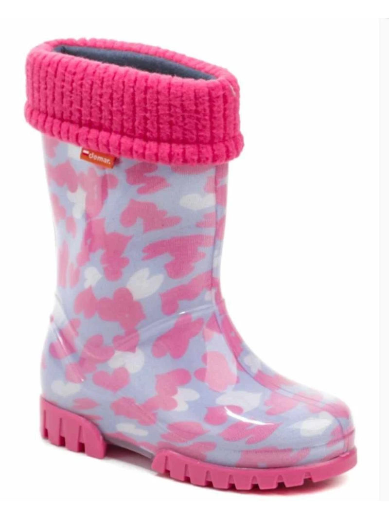 Zateplené gumáky DEMAR - srdiečko