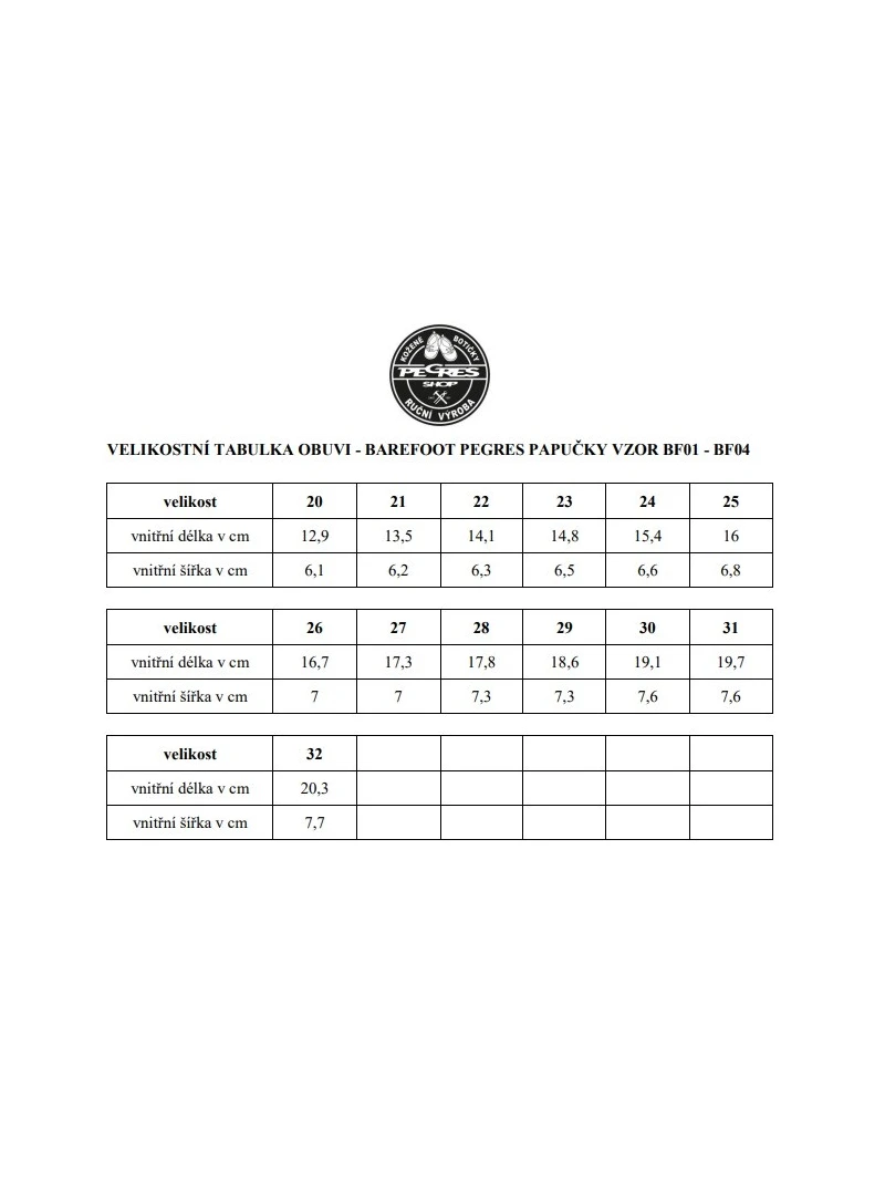 PEGRES detské barefoot papuče