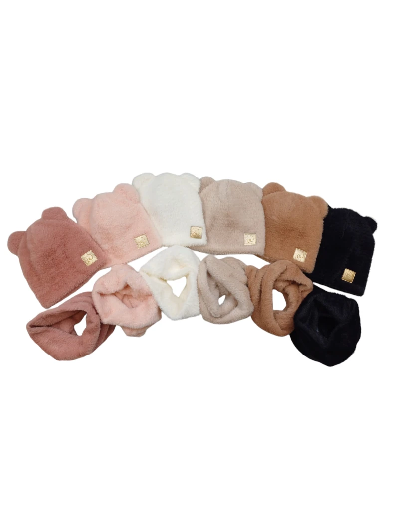 Klasická zimná súprava z kožušiny alpaky viac farieb