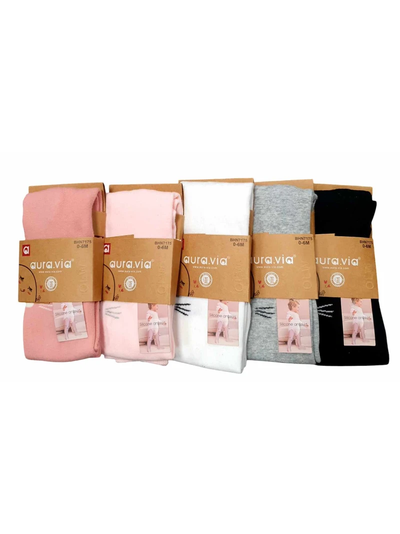 Dievčenské pančušky Mačka viac farieb