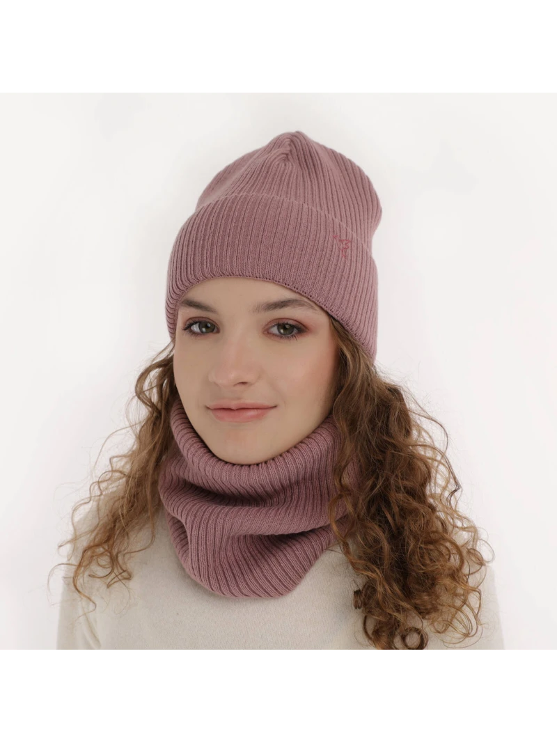 Dievčenský set čiapka a nákrčník 2farby