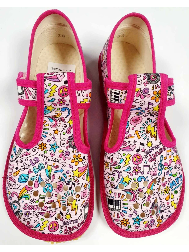 Dievčenské papuče Beda Stars