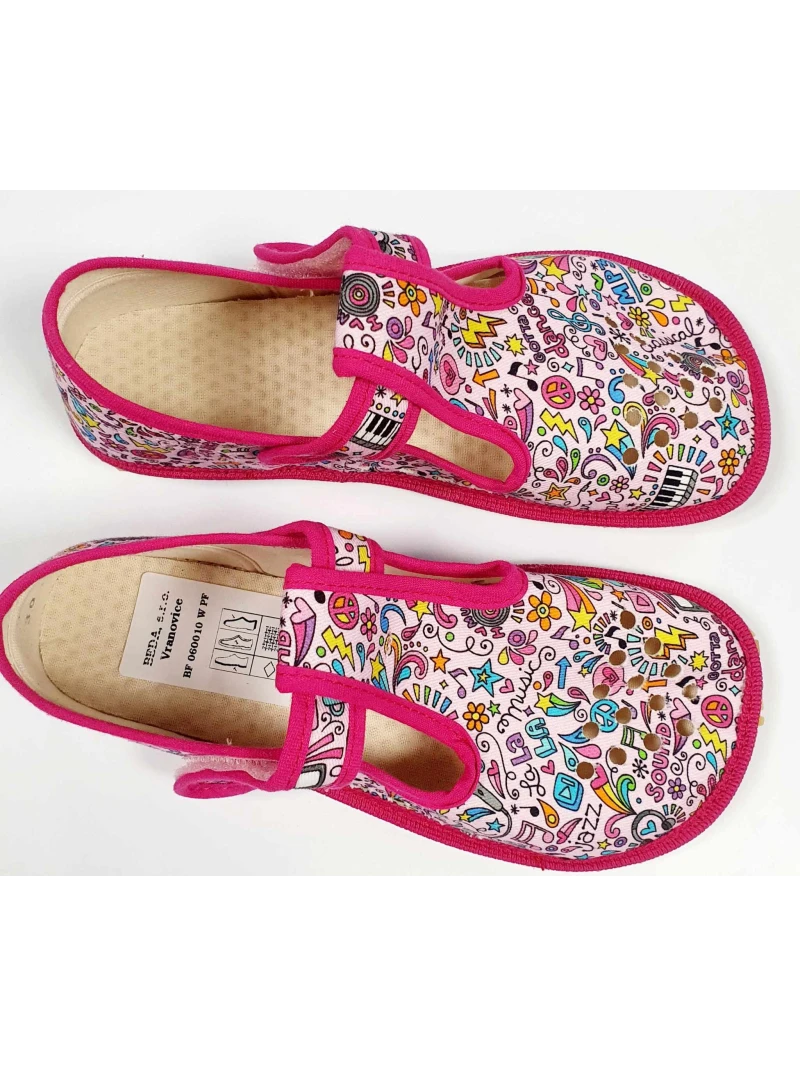 Dievčenské papuče Beda Stars