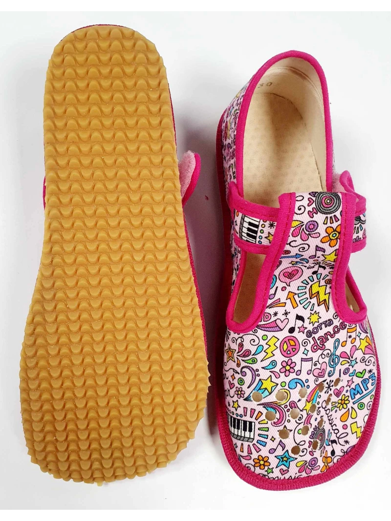 Dievčenské papuče Beda Stars