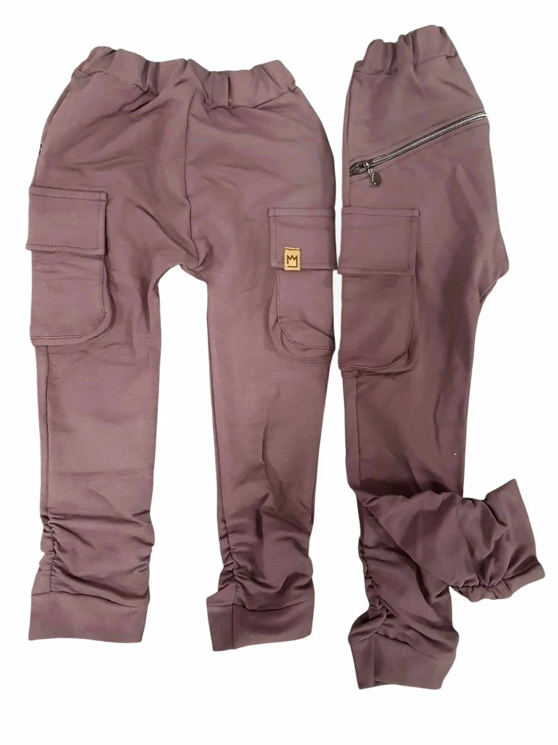 Chlapčenské kapsáčové tepláky- bledohnedé