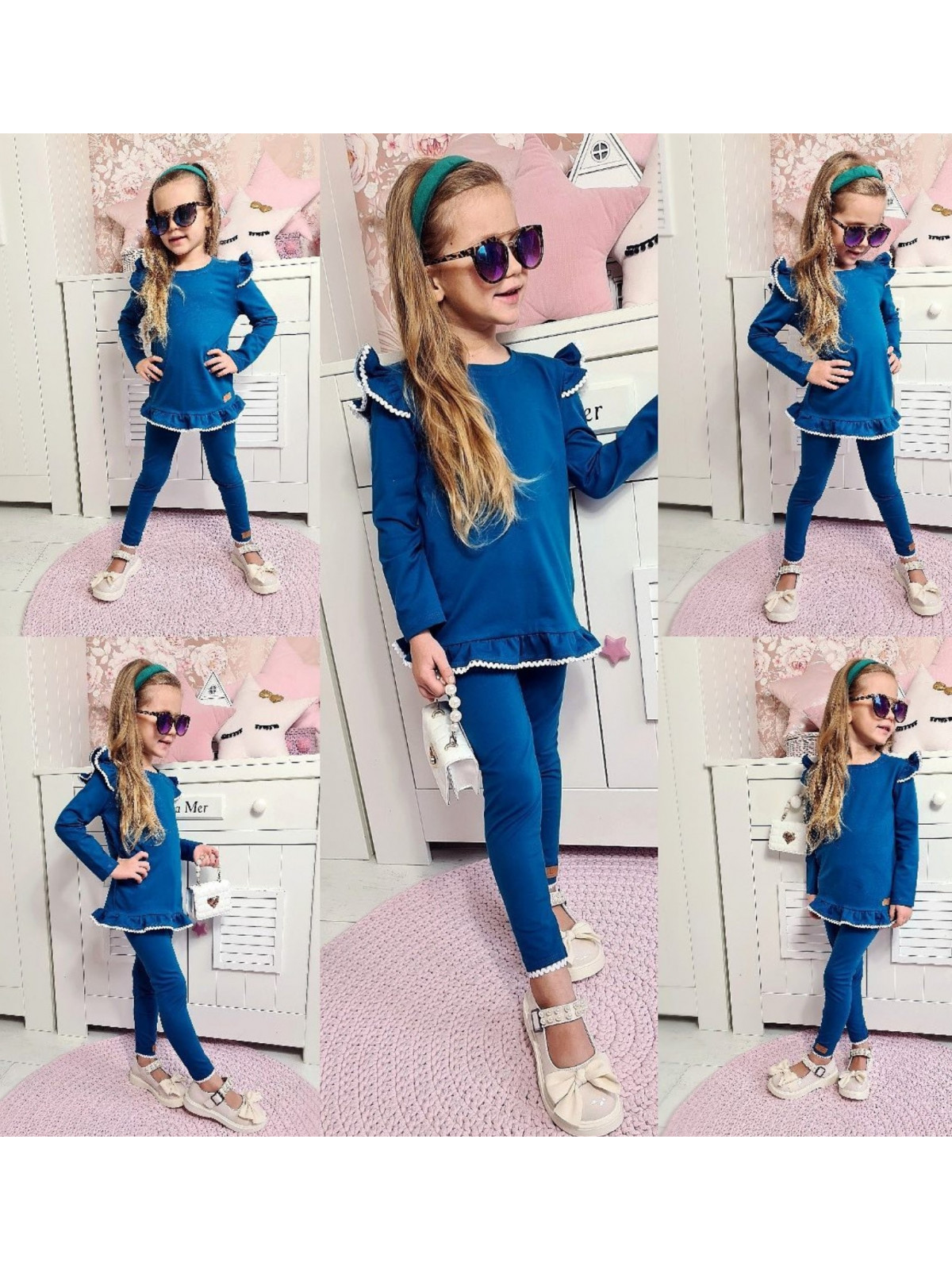 Dievčenské legíny Zuzi handmade 3 farby