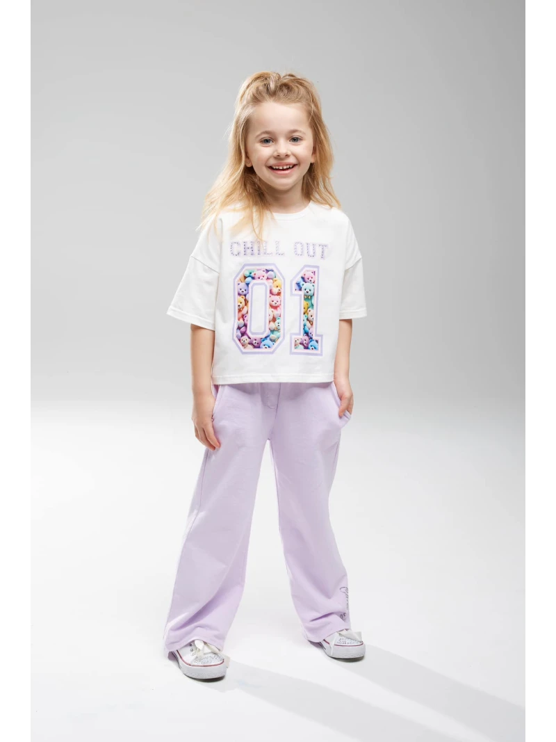 Dievčenské tepláky širokého strihu