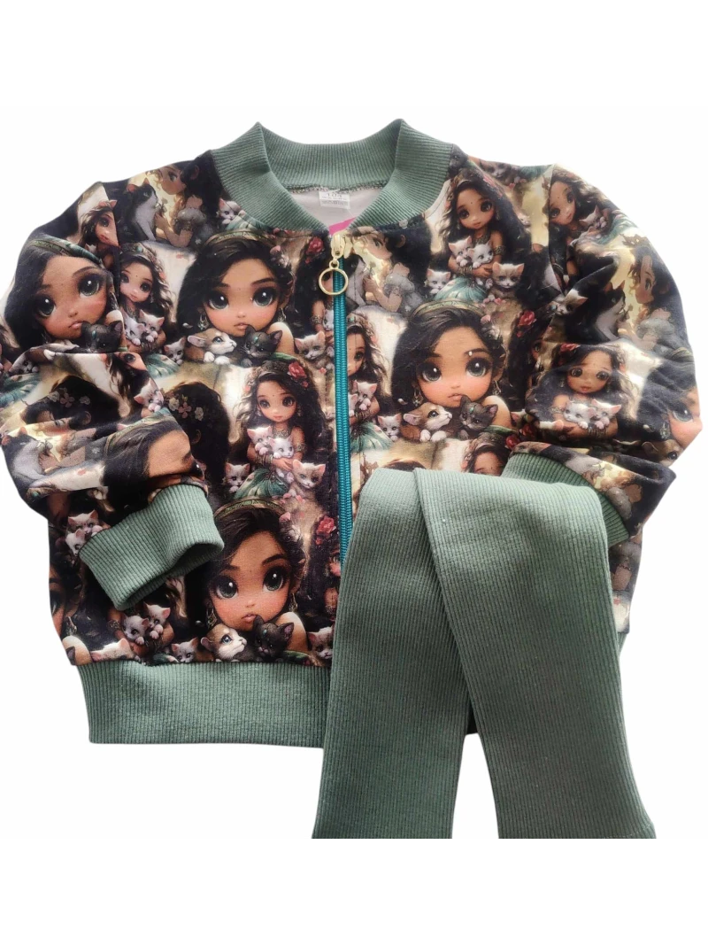 Dievčenská mikina na zips