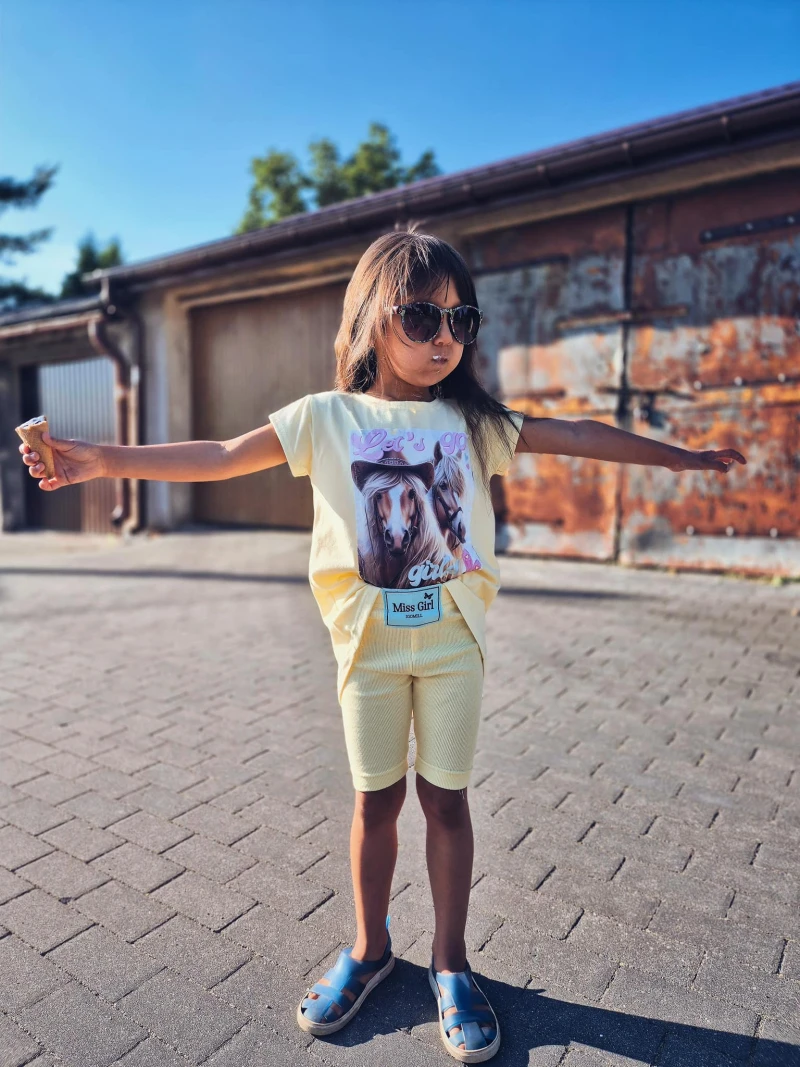 Dievčenské rebrované kraťasy 3 farby