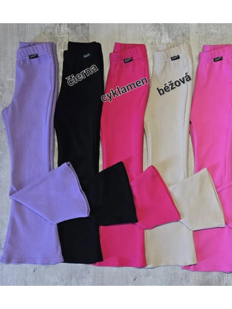 Dievčenské zvonové legíny 3 farby