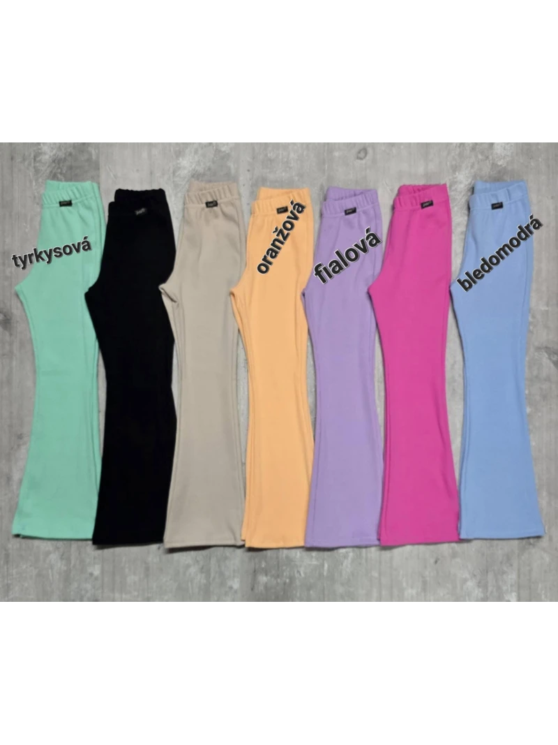 Dievčenské zvonové legíny 4 farby