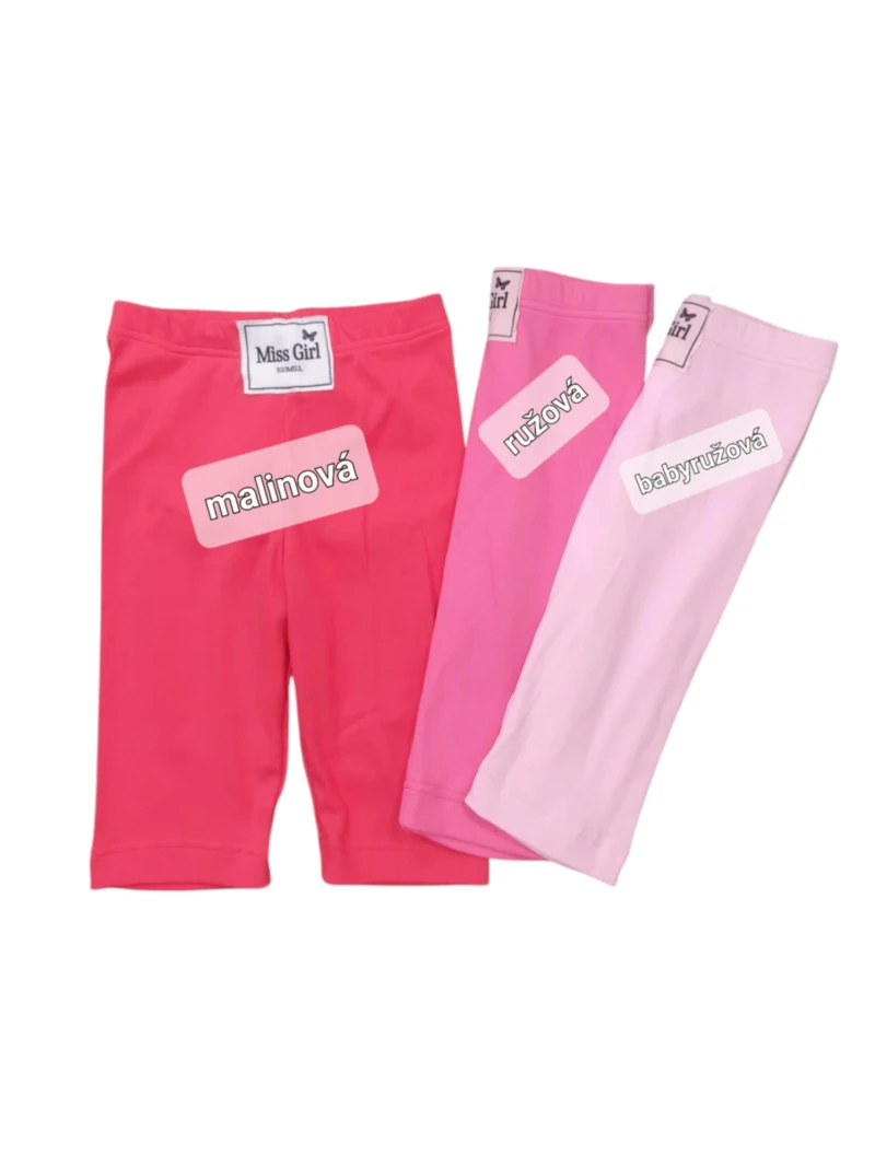 Dievčenské rebrované kraťasy 3 farby