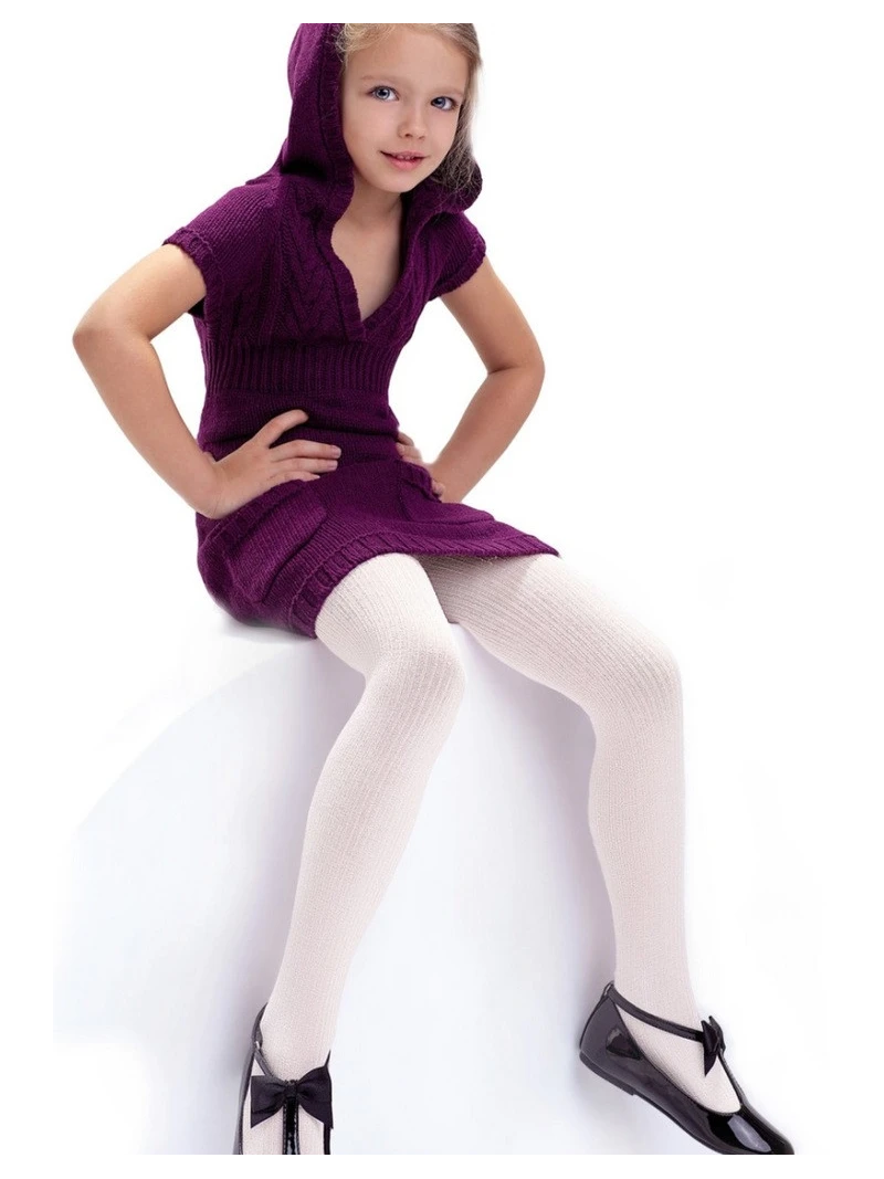 Detské pančušky Agatka Bianco- biela