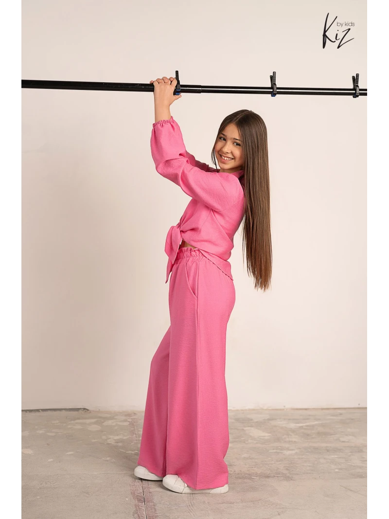 Dievčenské ľahké letné nohavice