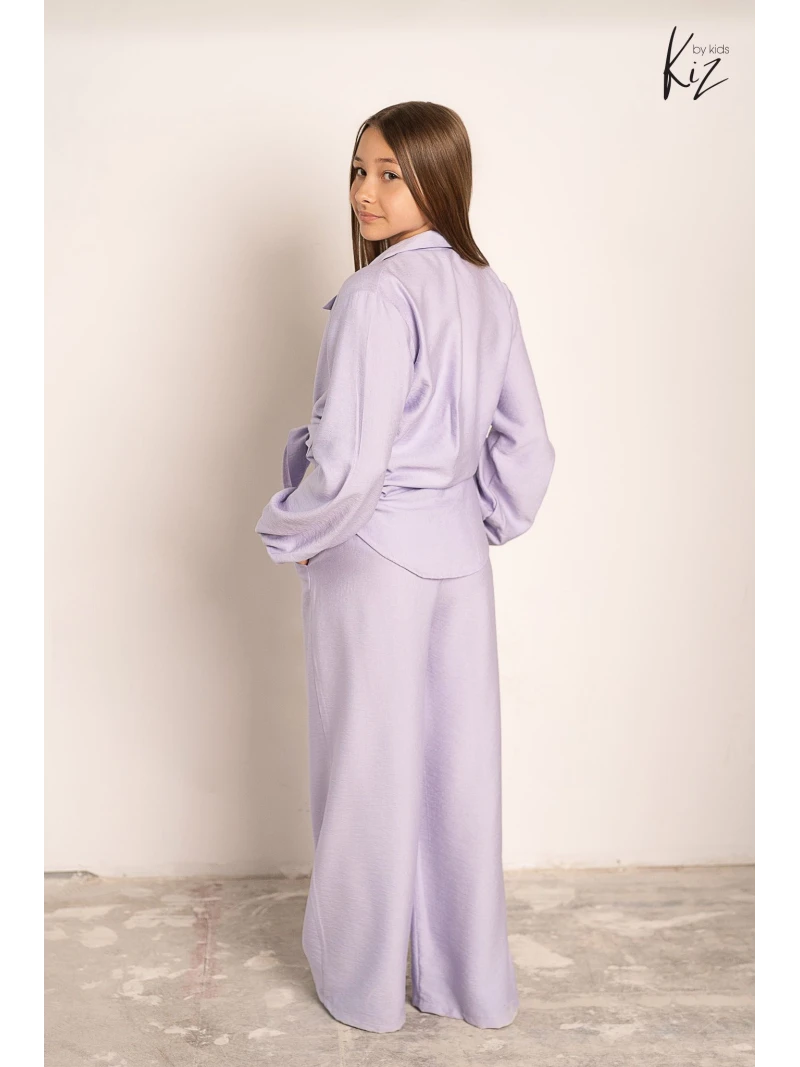 Dievčenské ľahké letné nohavice