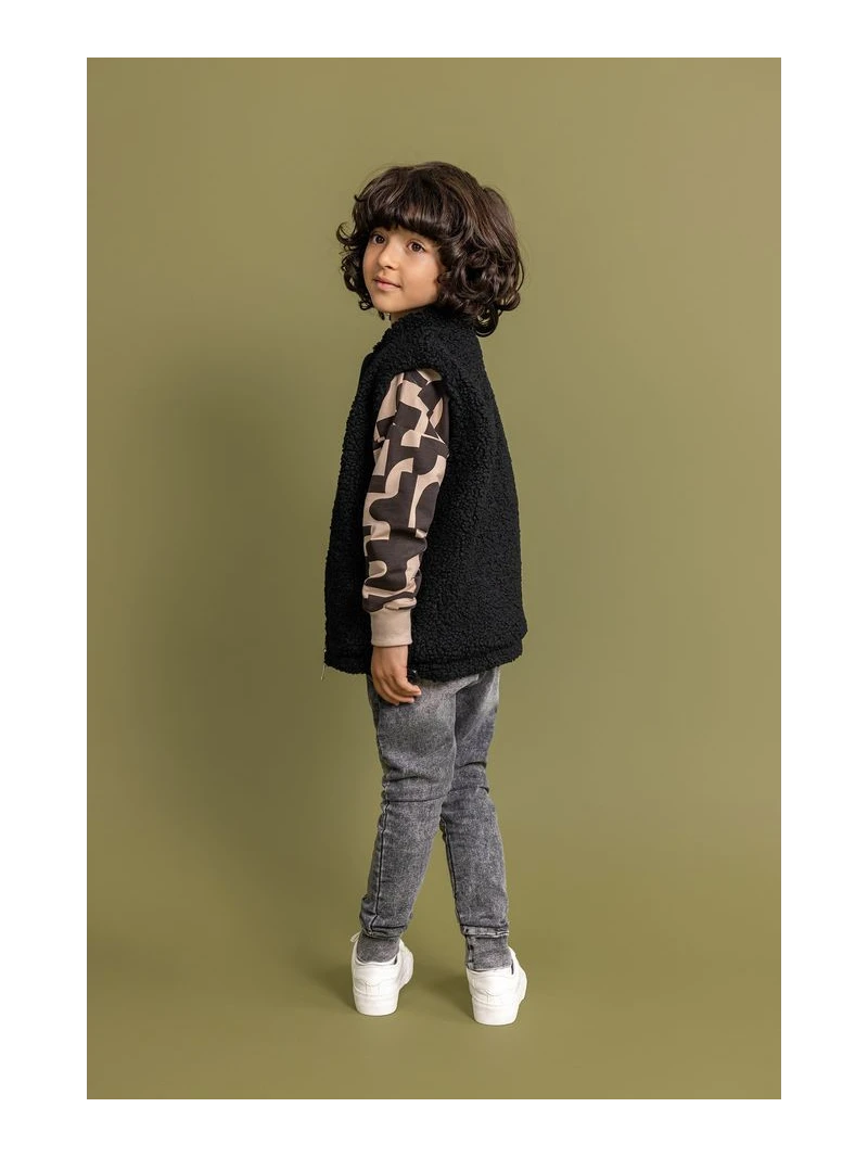 Detská teddy vesta v 2 farbách Unisex Lose Bluzz