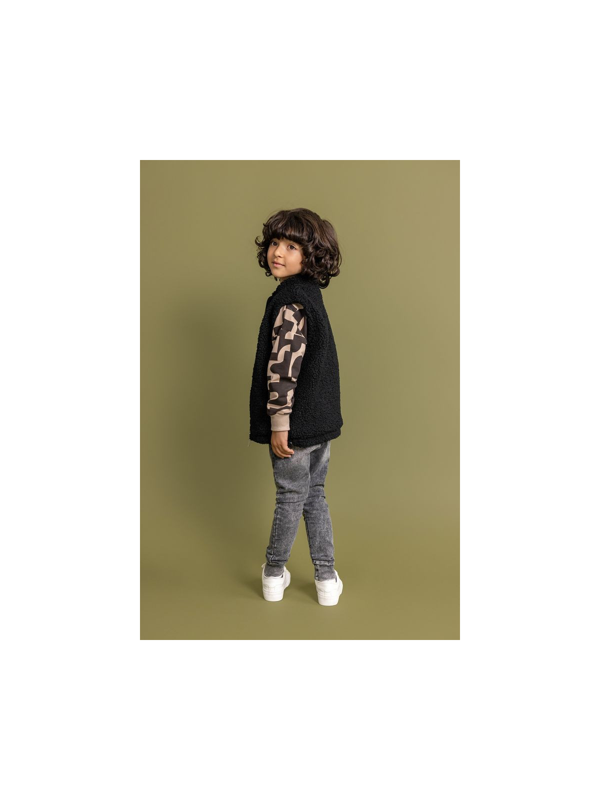 Detská teddy vesta v 2 farbách Unisex Lose Bluzz