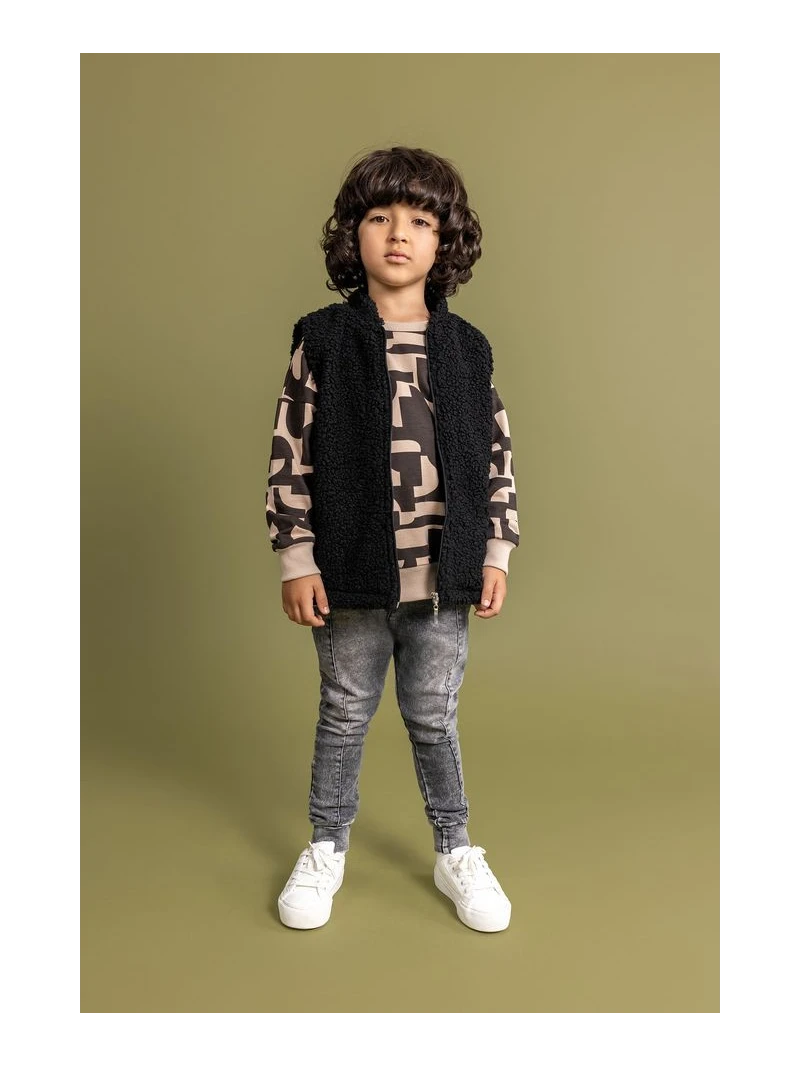 Detská teddy vesta v 2 farbách Unisex Lose Bluzz