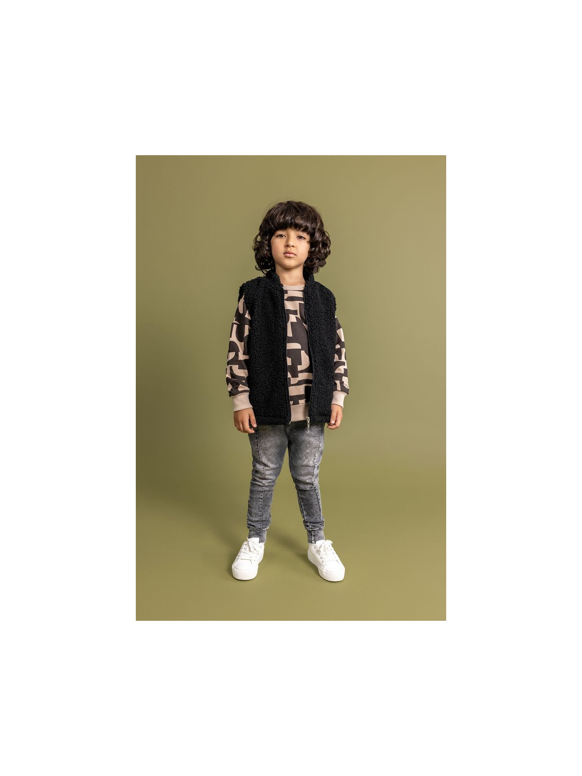 Detská teddy vesta v 2 farbách Unisex Lose Bluzz