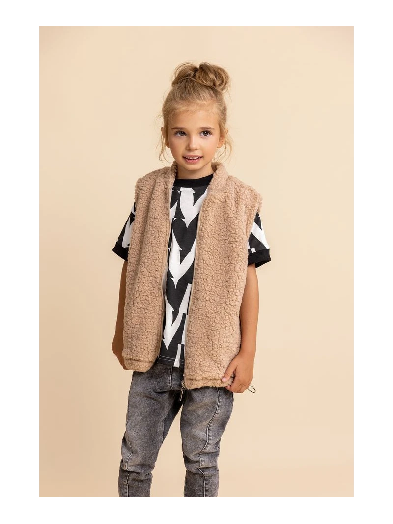 Detská teddy vesta v 2 farbách Unisex Lose Bluzz