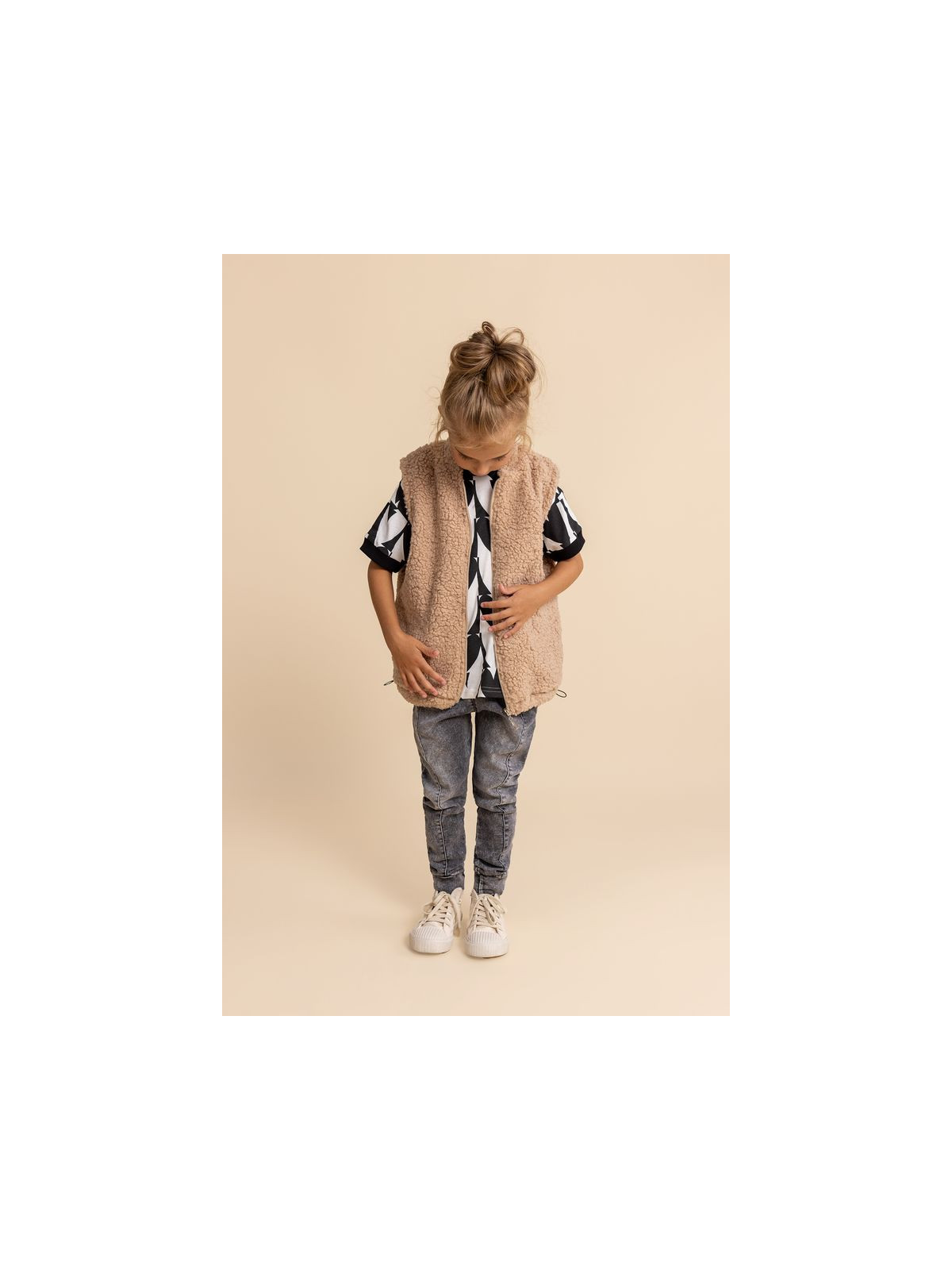 Detská teddy vesta v 2 farbách Unisex Lose Bluzz