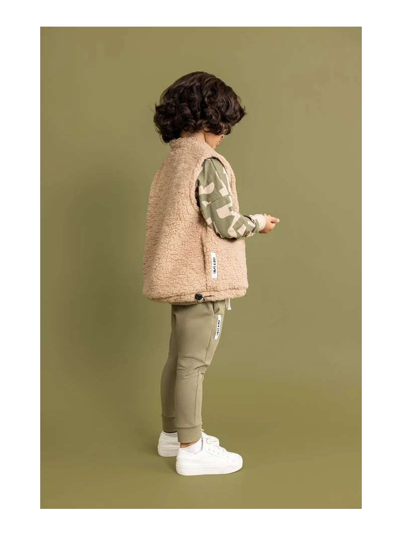 Detská teddy vesta v 2 farbách Unisex Lose Bluzz