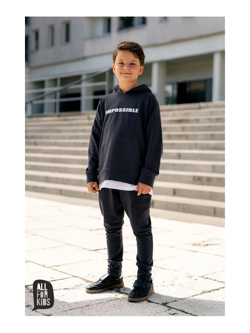 Chlapčenská mikina s kapucňou All for kids