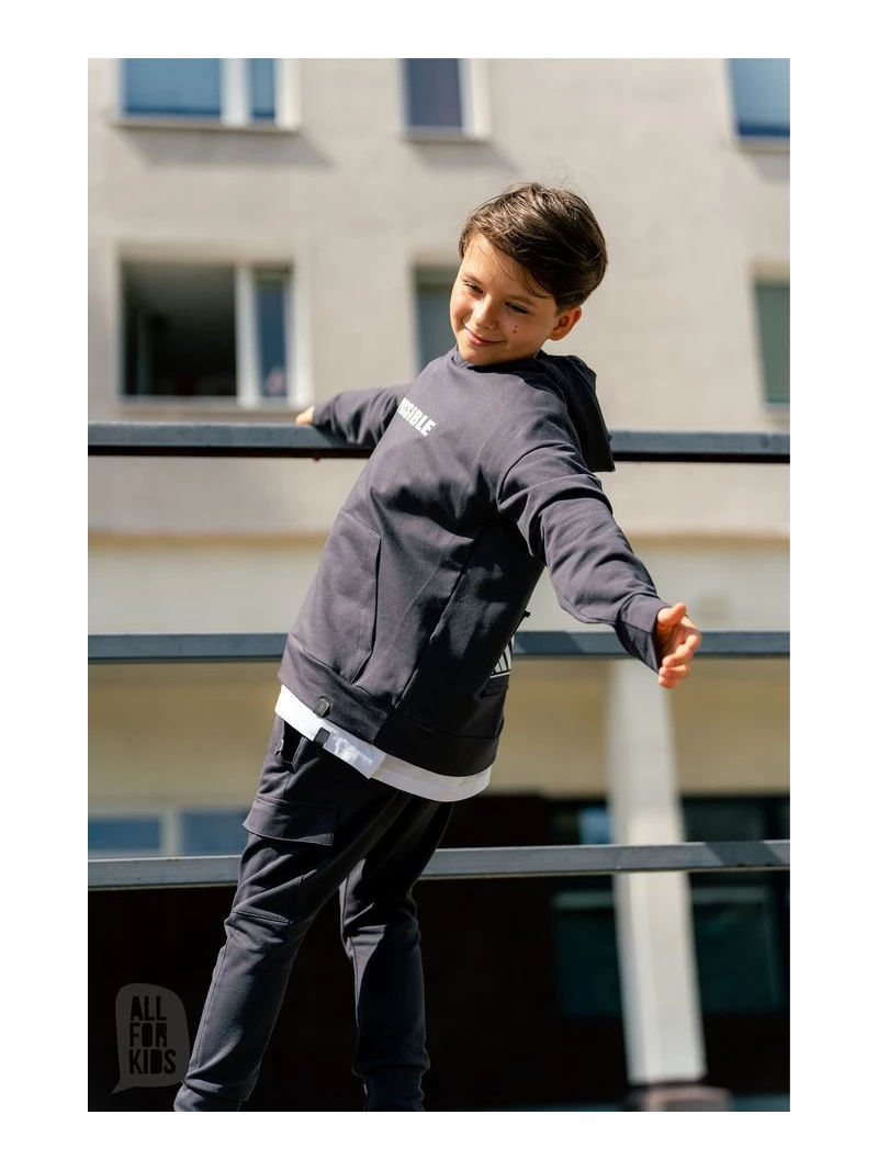 Chlapčenská mikina s kapucňou All for kids